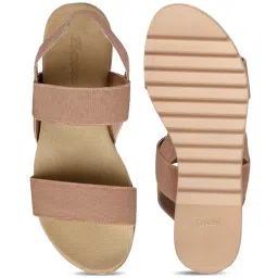 Bata Women's Pink Sling Back Wedges image 3