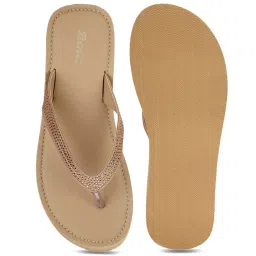 Bata Women's Nude Thong Wedges image 3