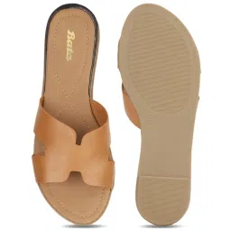 Bata Women's Tan Casual Sandals image 3