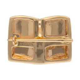 c. krishniah chetty group crash.club By CKC 18k Gold & Diamond Architectural Brilliance Brooch Pendant image 2