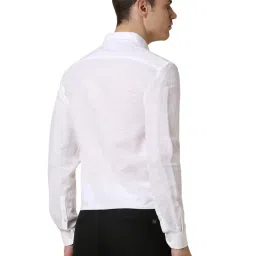 Allen Solly White Slim Fit Shirt image 2