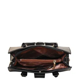 Esbeda Elegant Classic Black PU Solid Handbag image 3