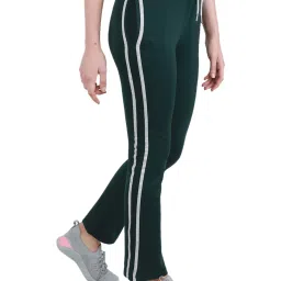 Monte Carlo Green Regular Fit Mid Rise Track Pants image 3