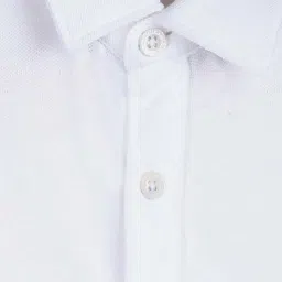 Tommy Hilfiger Kids White Cotton Regular Fit Full Sleeves Shirt image 3