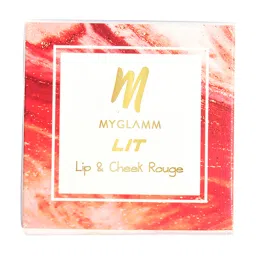 MyGlamm LIT Lip and Cheek Rouge Peach Play - 10 gm image 3