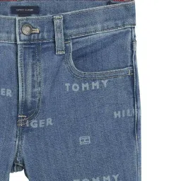 Tommy Hilfiger Boys Blue Cotton Logo Jeans image 3