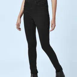 SF Jeans by Pantaloons Black High Rise Jeans image 3