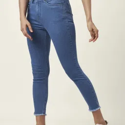 People by Pantaloons Blue Mid Rise Jeans image 3