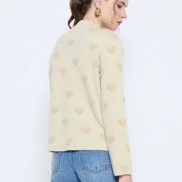 MADAME Beige Printed Sweater image 2