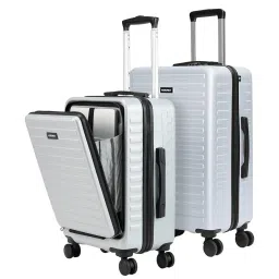 Assembly Silver Textured Trolley Bag Pack of 2 - 20 inch & 24 inch image 2