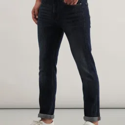 Lee Travis Dark Blue Slim Fit Lightly Washed Jeans image 3