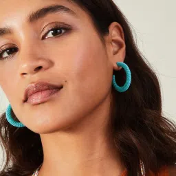 Accessorize London Turquoise Polyester Earrings image 2