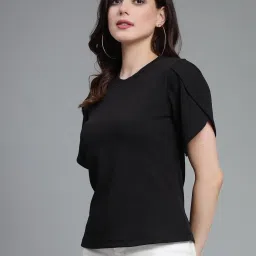 Style Quotient Black Regular Fit Top image 3