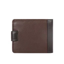 Hidesign Brown Textured Bi-Fold Wallet for Men image 3