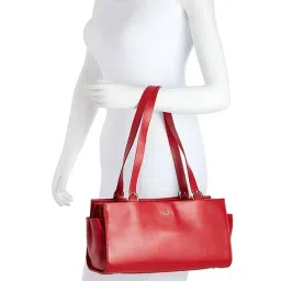 Tohl RP 1 Cortland Red Solid Leather Shoulder Bag image 5