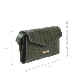 Hidesign IBIZA Green Textured Bi-Fold Wallet for Women image 3