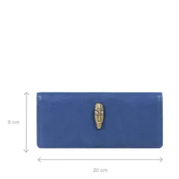 Hidesign Maasai Blue Solid Bi-Fold Wallet for Women image 3