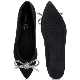 London Rag Women's Black Ballerinas image 3