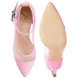 London Rag Women's Pink Ankle Strap Sandals image 3