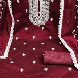 SAINOOR Embroidered Unstitched Dress Material image 4