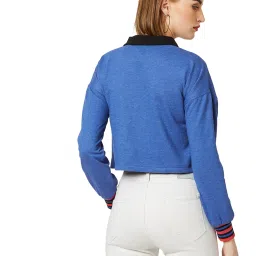 Miss Chase Blue Striped Sweatshirt image 2
