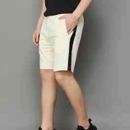 KAPPA Off White Cotton Regular Fit Shorts image 3