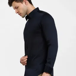 SELECTED HOMME Navy Slim Fit Shirt image 3