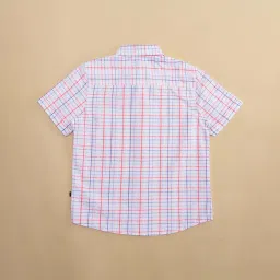 Pantaloons Junior White Cotton Chequered Shirt image 3