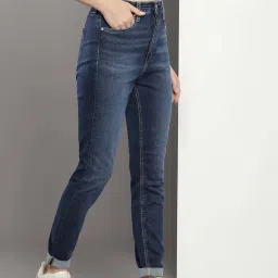 Calvin Klein Jeans Skinny Denim Dark Lightly Washed High Rise Jeans image 3