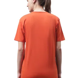 Vimal Jonney Orange & Red Cotton Logo T-Shirt - Pack Of 2 image 3