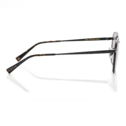 Shisen Fox Grey UV Protection Round Unisex Sunglasses image 3