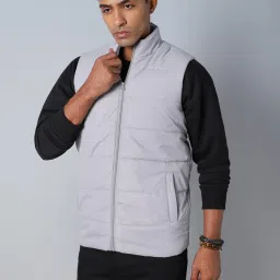 High Star Grey Regular Fit Puffer Jacket image 3