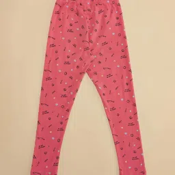 Pantaloons Junior Coral Cotton Printed Leggings image 3