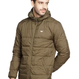 Wildcraft Olive Regular Fit Quilted Hooded Jacket image 3