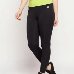 Clovia Black Regular Fit Tights image 3