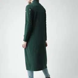 KASSUALLY Green Embellished Long Shrug image 2