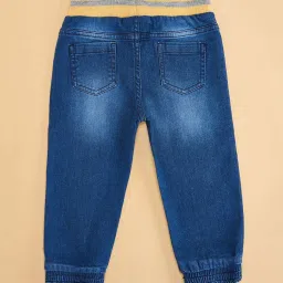 Pantaloons Baby Blue Cotton Regular Fit Jeans image 3