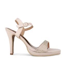 Inc.5 Women's Beige Ankle Strap Stilettos image 2