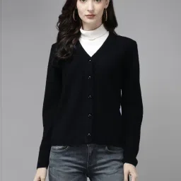 Cayman Black Embroidered Cardigan image 1