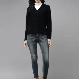 Cayman Black Embroidered Cardigan image 4