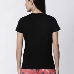 Kryptic Pink & Black Printed Cotton T-Shirt - Pack of 2 image 3