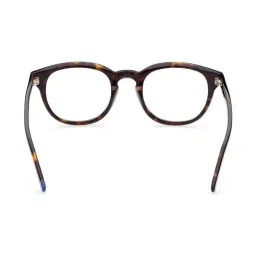 WEB EYEWEAR Brown Full Rim Oval Frame Designed in Italy image 5