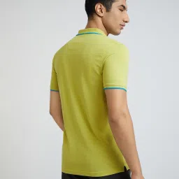 Park Avenue Green Slim Fit Polo T-Shirt image 2