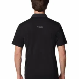 Columbia Mens Black Omni-Wick Cirque River Pro Polo Tshirt image 3