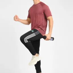 adidas Black Striped Trackpants image 5