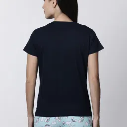 Kryptic Navy & Pink Printed Cotton T-Shirt - Pack of 2 image 2