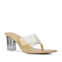 Inc.5 Women's Beige Thong Sandals image 2