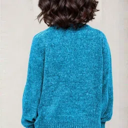Kotty Blue Plain Sweater image 2