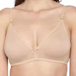 Inner Sense Beige & White Half Coverage T-Shirt Bra - Pack of 3 image 5