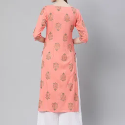 gerua by libas Libas Pink Printed Straight Kurta image 2